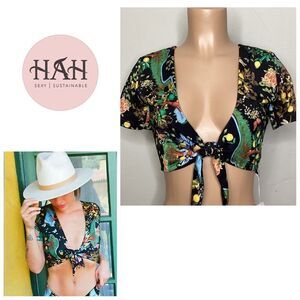 New. HAH for Free People swim top. XL. Retail $146